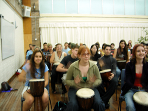 Bradfield College Crows Nest Sydney school teambuilding exercise interactive drumming